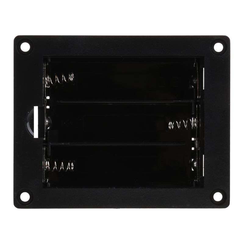 Boîtier noir pour 3 batteries 18650 avec couvercle clipsable